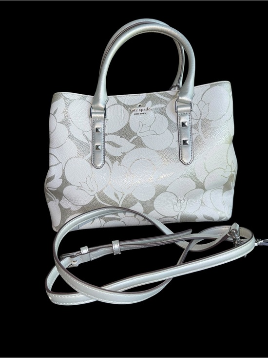 kate spade Handbags - Kate Spade NY Larchmont Ave. Breezy Floral Leather Satchel EUC